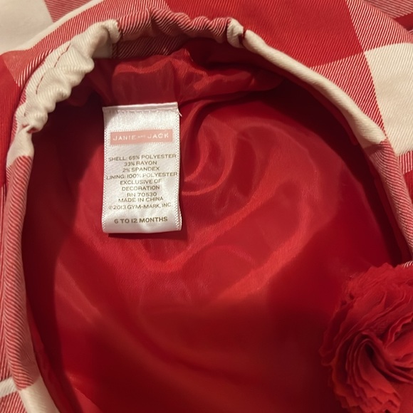 Janie and Jack baby girl coat and hat set - Picture 8 of 8